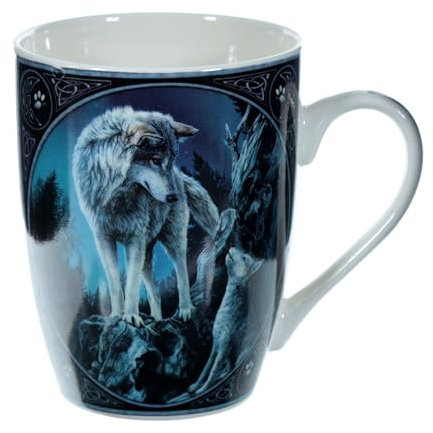 Puckator Lisa Parker Spirit Wolf Design Tasse aus Porzellan