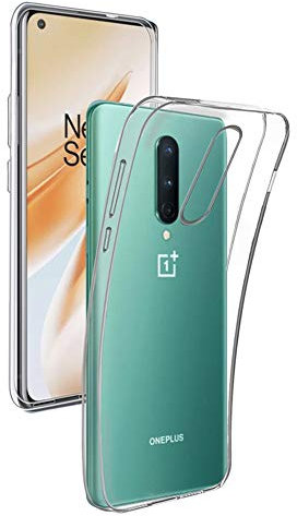 REY Pack 3X Transparent Silikonhülle TPU für ONEPLUS 8 - ONE Plus 8, Handyhülle Premium Kratzfest TPU Durchsichtige Schutzhülle, Ultradünne 0,33 mm