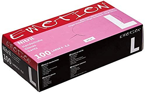 Efalock Emotion Nitril-Handschuhe L pink