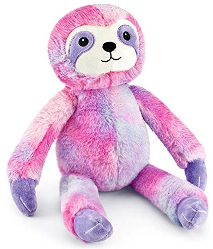 Mousehouse Gifts - Peluche paresseux pour fille/garçon - rose/violet - 40 cm