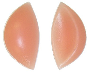 Sodacoda Silikon BH Einlagen - Sichelförmige Push-Up Einlagen BH, Bikini 180g/Paar - Beige