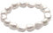 Secret & You Perlenarmband aus Süßwasser-Zuchtperlen aus weißem Barock 10-11 mm 16 Perlen insgesamt - 18 cm elastisches Armband.