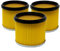 Filtro de láminas seco para aspiradora NTS y en seco industrial, filtro de pliegues, filtro de protección del motor, accesorio de aspiración en seco y húmedo (3 filtros)