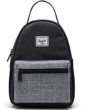 Herschel Unisex-Erwachsene Nova Mini, Schwarz Crosshatch/Schwarz/Raven Crosshatch, Einheitsgröße, Tasche
