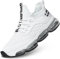 Zapatos Baskets à coussin d'air pour homme - Style décontracté et respirant - Pour la marche, le tennis, la gym, le sport, blanc, 39 2/3 EU
