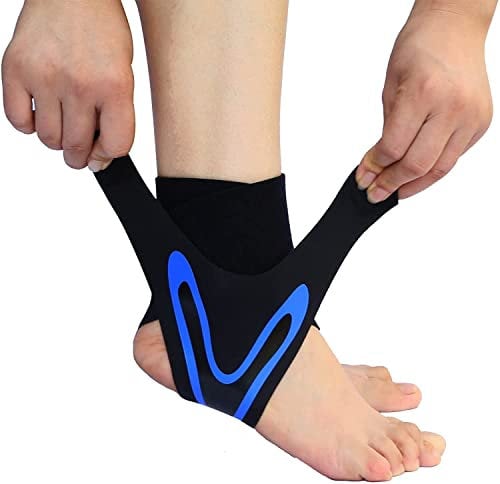 Support de cheville, attelle de cheville à compression réglable, support pour cheville de sport élastique, attelle de pied respirant réglable pour homme et femme, déformation pour le sport, 1 pièce
