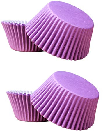 100pcs Purple Cupcake Cases Paper Baking Cups, Purple Muffin Cases for Baking - Muffin & Cupcake Liners Wrappers Cases, Cupcake Decorations Supplies for Holiday,Girls Birthday,Wedding,Hen Party