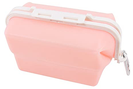 Wisada Faltbare Silikon Lunchbox/Lebensmittel Aufbewahrungsbox/Kühlschrank Aufbewahrungsbox/Mikrowelle Heizschüssel Bento Box/Küche Outdoor Camping Essentials (Rosa)