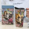 DUSVALLY Coffee Mug Ceramic Mug Porcelain Latte Tea Cup with Lid,Handle and Gift Box Latte Mug,17oz.Cute Cat