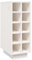 vidaXL Armoire à Vin Casier à Bouteilles Porte-Bouteille Étagère à Vin Stockage Rangement Maison Intérieur Blanc 23x34x61 cm Bois de Pin Massif