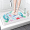 Duschmatte rutschfest 60x60 cm Weich Badewannenmatte, Antibakterielle Badematte mit Ablauflöchern, Antirutschmatte Dusche für Badewanne und Nassbereiche (Weiß, 60 x 60 cm)