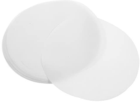 Cabilock 100 Stück 8 Perforiertes Papier Käsekuchen Butterpapier Antihaft-backpapier Fettbeständige Auskleidung Wachs Lebensmittelpapier Dampfschiffe Bbq-pfirsichpapier Tablette Nicht Porös
