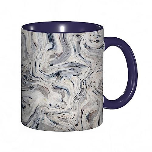 Mug porcelaine fineMotif de marbre japonais en marbre avec des effets de pigments artisanaux Design intérieur en stuc,g |Mug humour pour collègue, amis, copains, frères et soeurs |Mug original avec