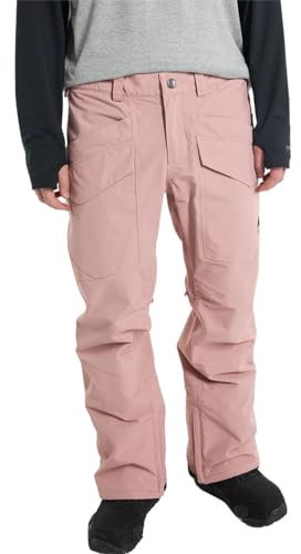 Burton Covert 2.0 Herren Schneehose, isoliert, 2 l, Standard, Größe L, Puderrot
