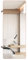 Miroir De Garde-Robe Miroir Coulissant Intérieur Invisible Miroir Pleine Longueur Miroir De Montage Rotatif Rail Coulissant Miroir De Dressing Pliant Télescopique Intégré (Color : Rose Gold, Size :