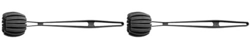 WMF Basic Flaschenbürste lang 41 cm, Reinigungsbürste mit 6 weichen Reinigungsschwämmen, für Gläser, Karaffen, Dekanter, Flaschenreiniger, 20 x 20 x 30 cm (Packung mit 2)