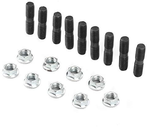 Écrou de Verrouillage de Goujons Turbo de Voiture, 9 Pièces M10x1.25 Kit D'écrous de Verrouillage de Goujons Turbo, Accessoire de Véhicule de Voiture de Remplacement pour Turbos