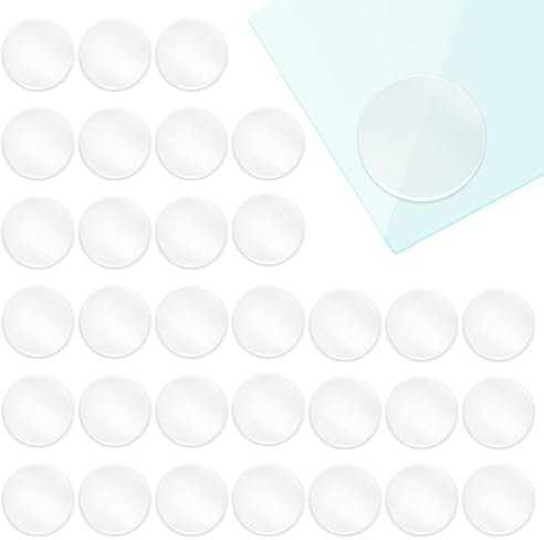 100 Stück Glasplatte Tisch Antirutsch Pads, Transparent Tischplatte Stoßstangen, Nicht Klebende Schutzpuffer Abstandshalter für Esstische, Couchtisch, Werkbänke, Schneidebretter (20 x 2 mm)