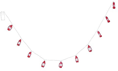 UKCOCO Schnur Pferdelampe Kerosinlampenkette Campingdekorationen Led-halloween-lichter Halloween-außenleuchte Halloween-szene-requisite Mini-laterne Retro- Vintage- Abs