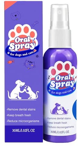Pet Oral Spray for Dogs and Cats,Pet Dental Care Spray,Pet Oral Repair Spray,Pet Breath Freshener Spray,Spray for Dogs & Cats Dental Care,Pet Tooth Cleaning Spray,Dog and Cat Natural Breath Freshener