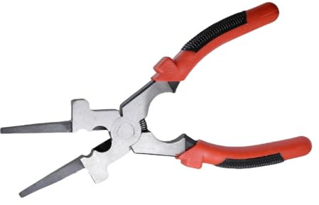 LISSAM 8 MIG Welding Pliers - Multi-Function Welding Plier, High Carbon Steel with Anti-Slip Insulated Handles, Durable Accessories and Tools (Red and Black)