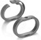 Titan EDC Karabiner Schlüsselanhänger, Split Key Ring Quick Release Key Organizer, Titanium Carabiner Keychain Liner für die Verbindung von Haus Autoschlüssel (Sw2pc)