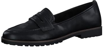Tamaris Damen Loafer flach, schwarz, 40 EU