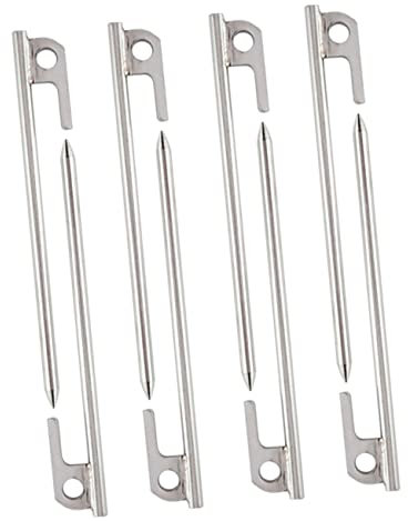 YARNOW 8piezas Clavos De para Tiendas Toldos y Cubiertas Estacas Inoxidable Anclaje Estable