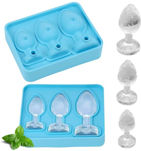 Silikon Eiswürfelform, Eiswürfelschale für Eiswürfel DIY Zubehör, Eiswürfelbehälter Ice Cube Tray Silikon Eiswürfelform Lustig Backform für Eis, Whiskey, Cocktail, Saft, Kaffee