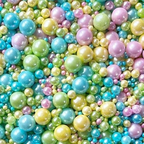 Rainbow sprinkles pastel pink yellow green mint blue for cakes cupcakes edible pearls toppers sprinkle mix blend topper decoration baking biscuits cake topper SPRING CHICKEN