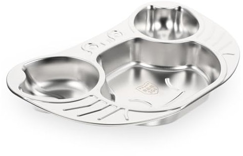 Toyvian 3stücke Mädchen-frühstückstablett Anti-fall Geteiltes Design Für Verschiedene Lebensmittel Cartoon - Geschirr Für Kleinkinder