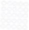 CHILDWEET Plastic Replacement Washers 50pcs Flat Washers for Door Handles Shower Towel Bar Hose