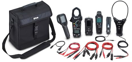 FLIR PV-KIT-2, Kit professionale per la risoluzione dei problemi di impianti solari fotovoltaici - Include pinza amperometrica, misuratore di irraggiamento e temperatura, e termocamera