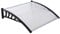 Front door canopy porch rain protector awning lean to roof shelter Shade Cover[90 x 120cm]