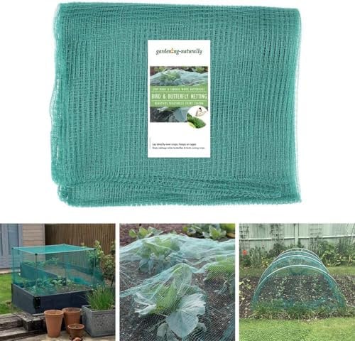 Cabbage White Green Butterfly Netting for Garden Fruit and Vegetable Crop Protection (3m x 6m)