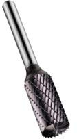 Dormer P803C3.0X3.0 Series P803C Carbide Rotary Burr, Cylinder with Endcut, Double Cut, TiAlN, 3.00 mm x 3.00 mm