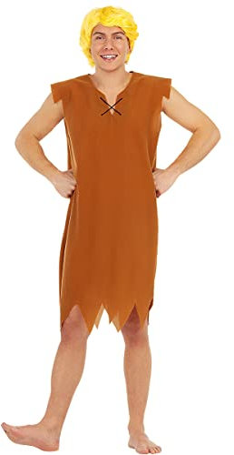 Funidelia Offizielles Barney Geröllheimer Kostüm - Die Feuersteins für Herren, The Flintstones Verkleidung für Erwachsene, Karneval, Halloween und Abschiedskostüme - Größe Standard