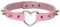 MILAKOO Punk Love Heart PU Lederhalsband Damen Pink Herz Nieten Choker Halskette Frauen