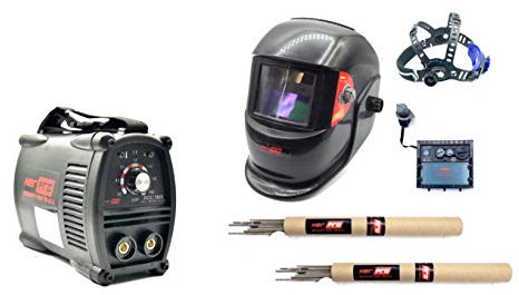 HER PRO QUALITY PRO TOOLS | Kit Mini Soldador Inverter Profesional ROC 160amp al 60% | Funciones Hot Start, Arc Force y Anti Stick | Máquina de Soldar Ligera y Portatil | Incluye Pantalla Automática