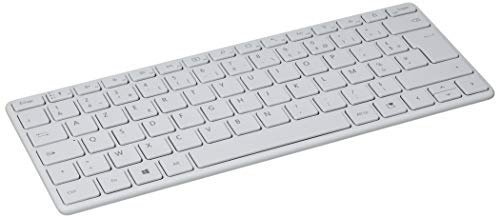 Microsoft Designer Compact Keyboard - Clavier Bluetooth compact - français AZERTY - Gris Glacier