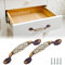 SNAGAROG Tiradores para Puertas de Armario Vintage, 2 Tiradores para Cajones Vintage de Ceramica y Aleacion de 144 mm Tiradores Retro para Muebles de Cocina con Patrones de Flores Decorativas