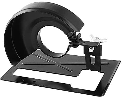 CENPEK Set of 2pcs Angle Grinder Special Safety Cutting Bracket Attachment Angle Grinder Stand and Shield Cover Angle Grinder Accessory, Black