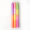 MADAM ERLE | 3er-Set Dipdye Stabkerzen | MALENE | handgemachte Kerzen extra lang| neon-farbig | bunt | lange Brenndauer| Dekokerzen | Wohnzimmerdeko | tolle Geschenkidee für Frauen Freundin (Paraffin)
