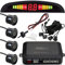 Retoo Ausilio al parcheggio per retromarcia con 4 sensori, Display a LED, Portata Fino a 2 Metri e avviso Acustico, Assistente al parcheggio, Sistema di parcheggio, Sistema Universale di sensori di