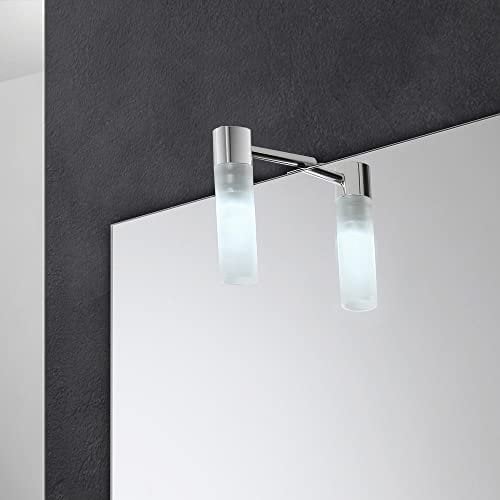 Inbagno Lampada Specchio Bagno LED, Installazione su Specchio a Filo, Luce Naturale (Stile 5)