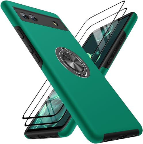 KOVASIA Funda para teléfono móvil Compatible con Google Pixel 6a, Funda Pixel 6A 5G con Resistente a los Golpes, Resistente a Las Huellas dactilare(TPU + PC, Verde)