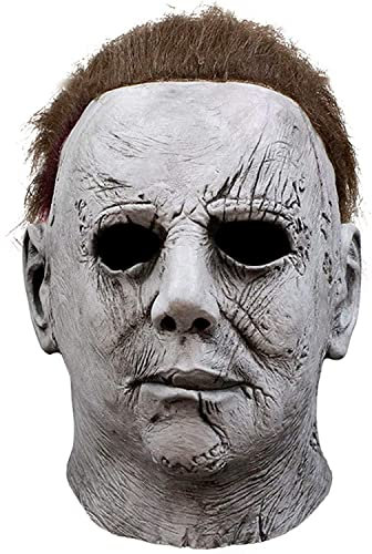 SC Products Michael Myers Mask Kids & Adult 100% Natural Latex | Adult Michael Myers Costume Kids Halloween Mask | Jason vs Mike Face Horror Masks | Scary Horror Costume Halloween Masks
