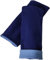 Pulswärmer, Midi-Arm-Stulpen, zum wenden geeignet, 2 Lagen Baumwolljersey (Blau-Mittelblau)
