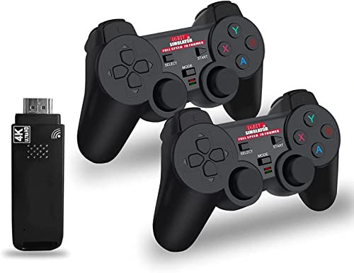 AMITVA Wireless Retro Games Console with 4K Output- Dual Super Controller Gamepad Joystick Built-In 5,000 HD Games,Children