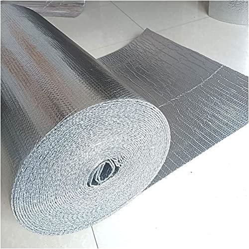 Self-Adhesive Radiator Insulation Foil Vapour Barrier and Thermal Insulation Aluminium Foil Membrane Saves Energy & Money Various Size 3-4Mm,1*10m